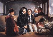 Abraham Solomon Second Class-The Parting oil painting reproduction